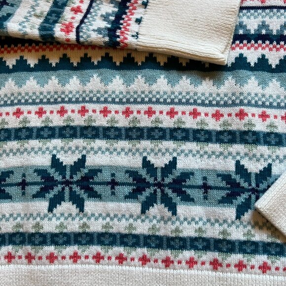 TALBOTS - Fair Isle Mockneck Pullover -- NEW with Tag - Picture 7 of 12